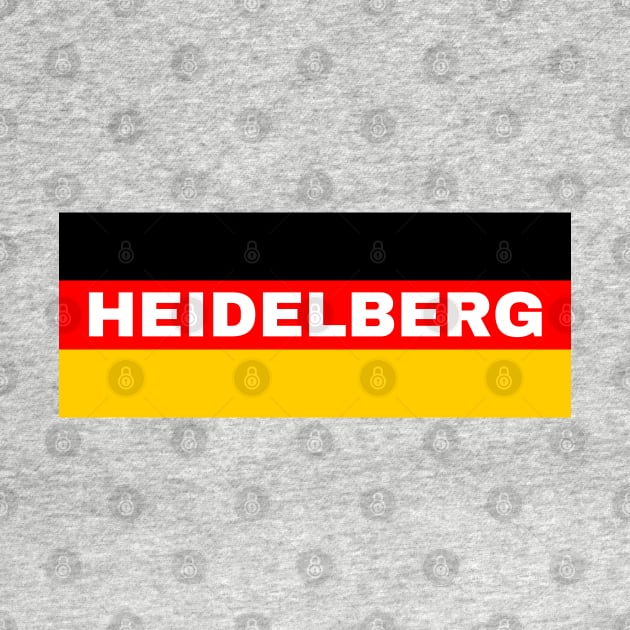 Heidelberg City in German Flag by aybe7elf